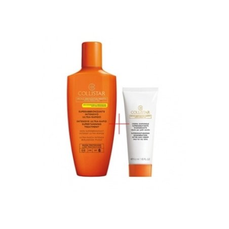Collistar Sun Set Intensive Super Tanning Spf 6 - 200 Ml & Super Hydrating Regenerating After Sun Cream - 50 Ml
