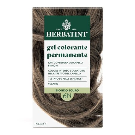 Herbatint Permanent Hair Color Gel 6N Dark Blonde 170ml