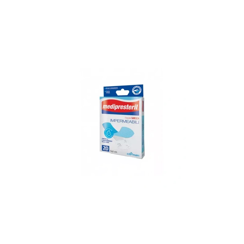 Corman Medipresteril Waterproof Adhesive Bandages 7x2 20