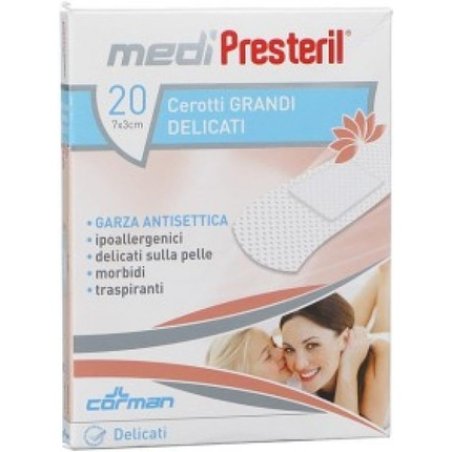 MediPresteril 20 Large Delicate Plasters 7 x 3 cm