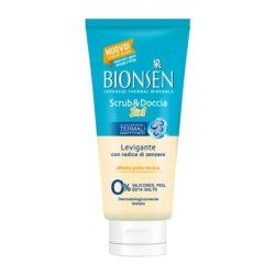 Scrub & Doccia Smoothing with Ginger Root Toning Skin Effect 250ml - Italian Import