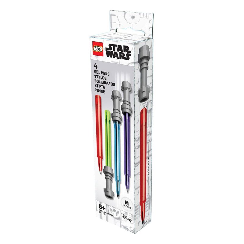 LEGO Star Wars pack 4 stylos à bille à encre gel Sabre Laser