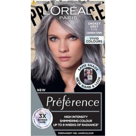 L'Oreal Paris Preference Vids Permanent Hair Color 9.11 Smokey Grey
