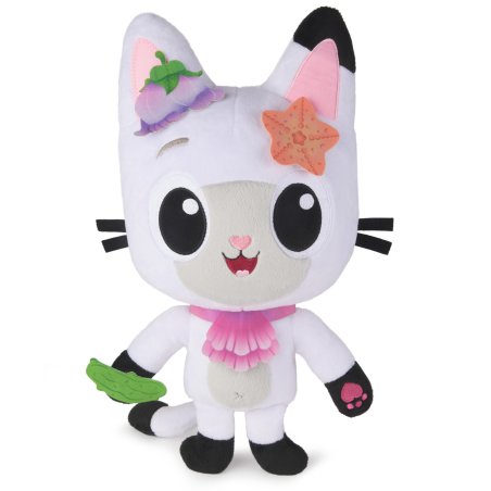 Gabby's Dollhouse : The Movie, Meow-mazing Interactive Pandy Paws Plush Toy with 3 Accessories & Removable Bag, Kids