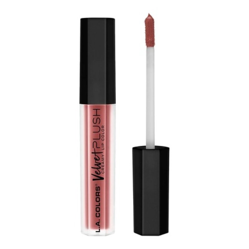 L.A. Colors Velvet Plush Creamy Lip Color Blossom Red Flower 4ml
