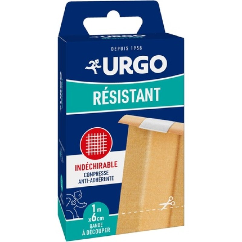 Urgo Cutting Tape Resistant Fabric Non-Stick Compress 1m x 6cm