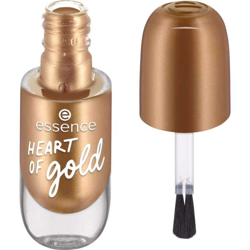 Essence gel nail colour nail polish 8 ml Gold Shimmer