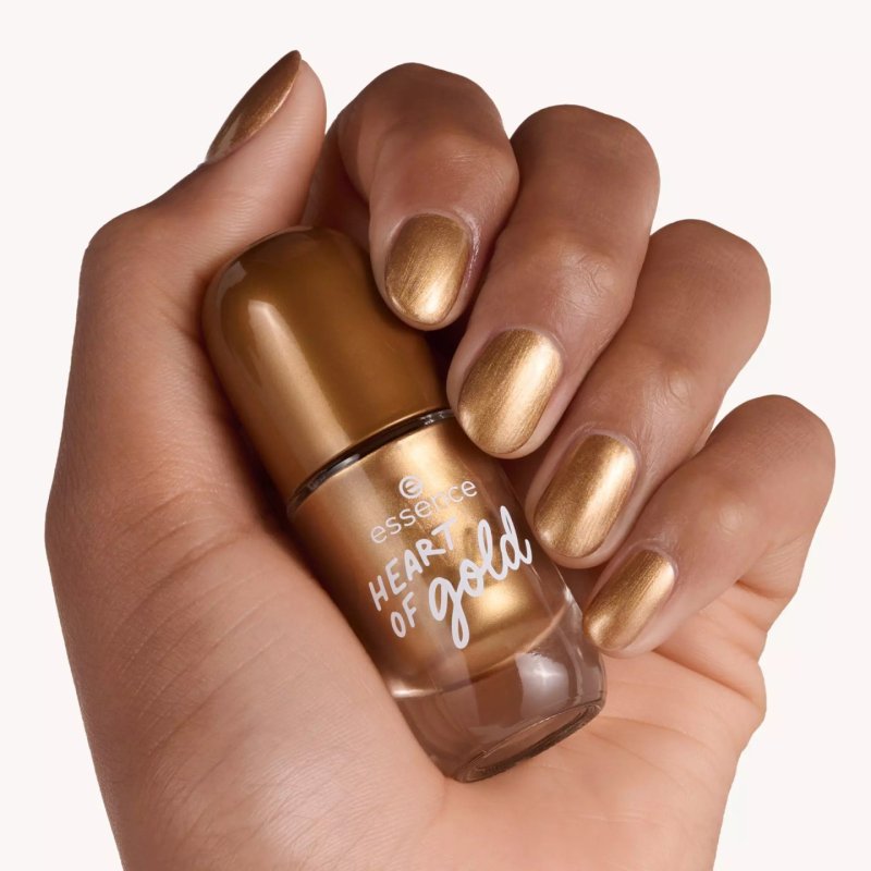 Essence gel nail colour nail polish 8 ml Gold Shimmer