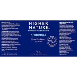 Citricidal Liquid 45ml Higher Nature