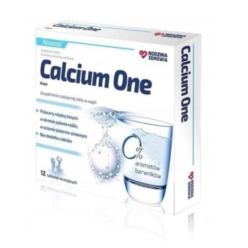 Rodzina Zdrowia Calcium One 12 Effervescent Tablets