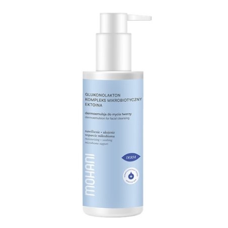 Mohani Moisturizing Dermoemulsion For Face Cleansing With Gluconolactone, Ectoin, And Microbiome Complex 150g