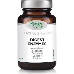 Power Health Platinum Range Digest Enzymes - Dietary Supplement With 5 Peptide Enzymes, 30 Capsules