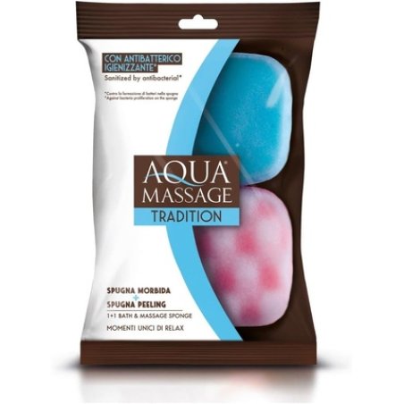 Aqua Massage Tradition Soft Sponge Peeling Sponge - Pack of 2
