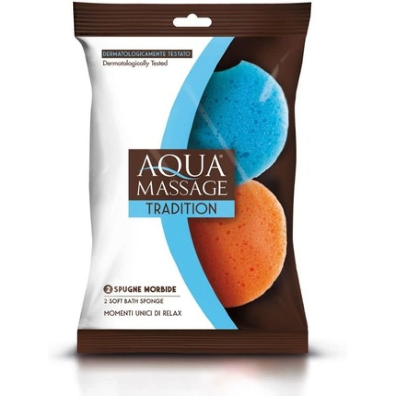 Aqua Massage Tradition 2 Soft Sponges - Pack of 2