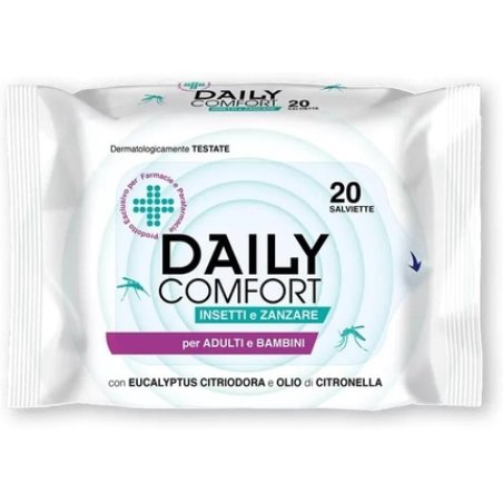 Daily Comfort Insect and Mosquito Repellent Wipes 20 Wipes