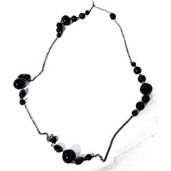 Debby Collana Nera Pearl Clay