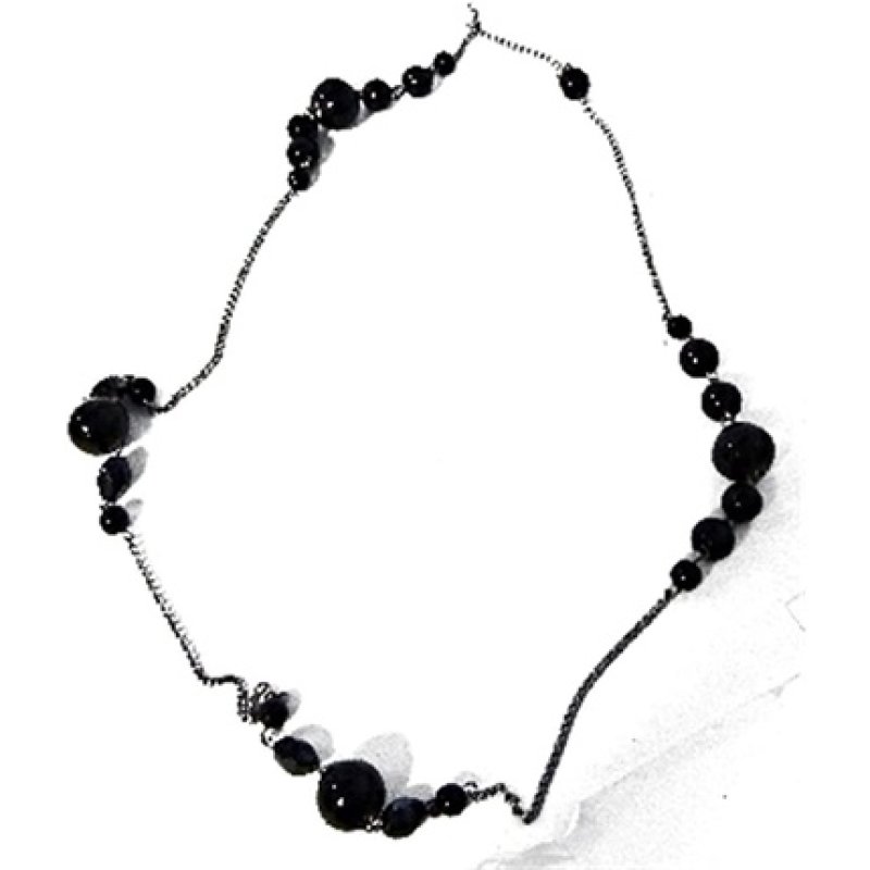 Debby Collana Nera Pearl Clay