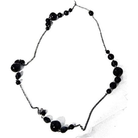 Debby Collana Nera Pearl Clay