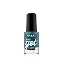 deBBY gelPOCKET nail polish Turquoise Glitter
