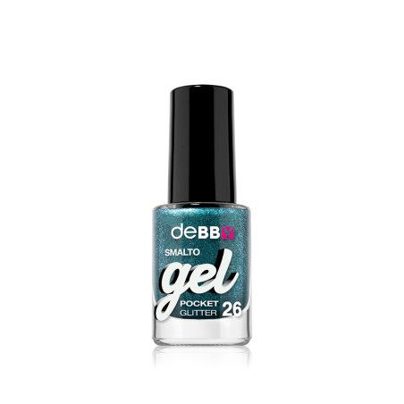 deBBY gelPOCKET vernis à ongles Turquoise Colle pailletée