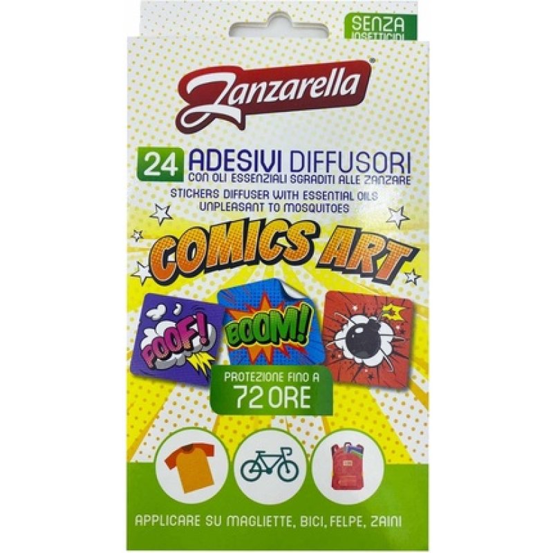 Zanzarella Mosquito Stickers 72h Comics