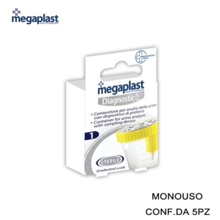 Megaplast Diagnostic Urine Analysis Container - Pack Of 5