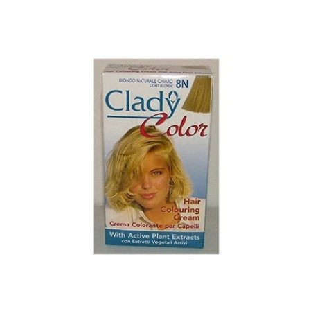 Clady Hair Color Cream Permanent Oxidizing Dye No. 8 Light Blonde