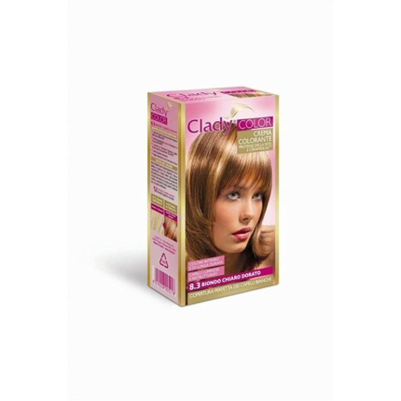 Clady Permanent Oxidation Hair Color Cream No. 8.3 Light Blonde Gold