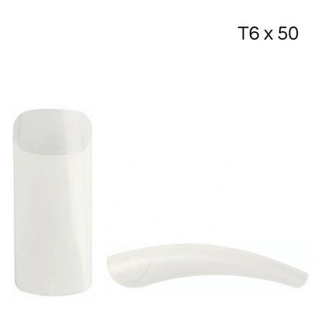 Xanitalia Pro Xan Pro Natural Square Tips With Long Band T6 X50 Pcs