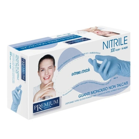 Xanitalia Pro Disposable Nitrile Gloves Size Medium - 100 Pieces