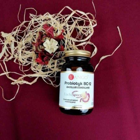 YANGO Probiotic BC-12 Bacillus Coagulans 30 Vegetarian Capsules
