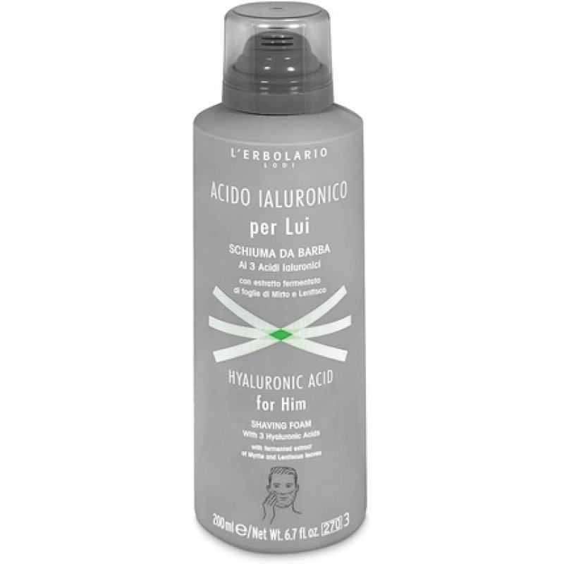 L'Erbolario Hyaluronic Acid Foam for Him with Three Hyaluronic Acids