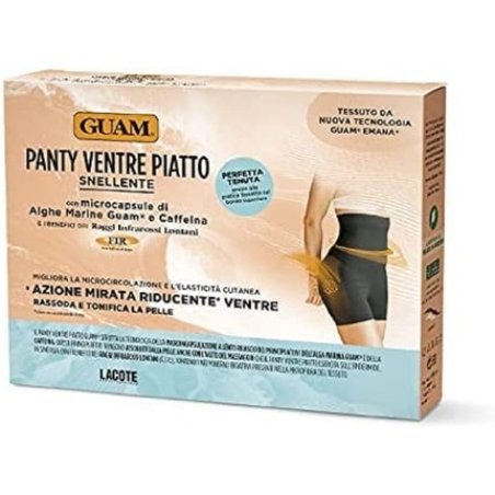 Guam Panty Ventre Teller Black with Microcapsules of Marine Algae and Caffeine XS/S (38-40)