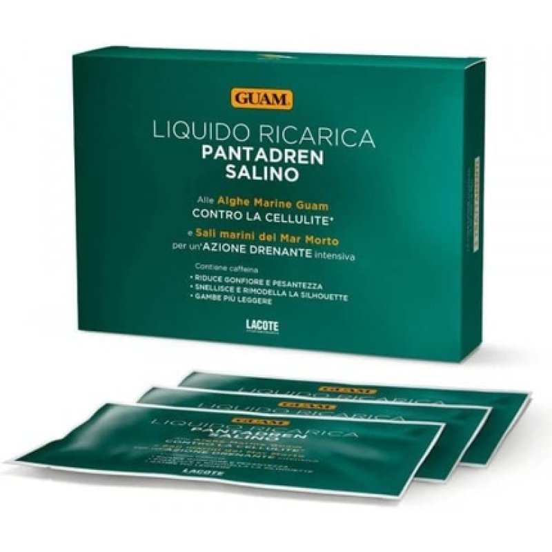 GUAM Pantadren Saline Intensive Draining Liquid Refill Pack of 3