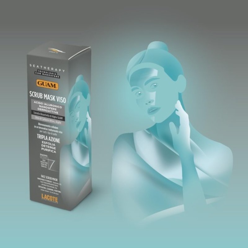 Guam Seatherapy Triple Action Facial Peeling Mask with Charcoal Balls