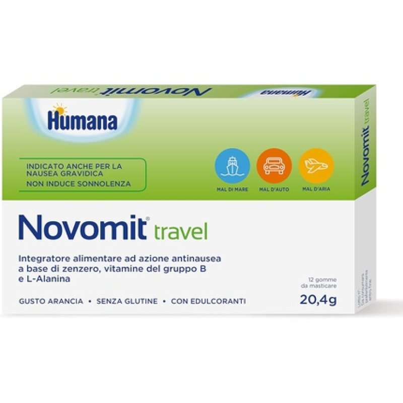 Novomit Travel Orange Flavored Chewable Gums