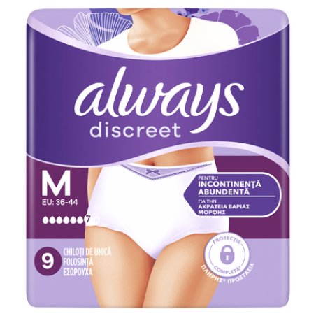 Always Always Discreet Underwear Incontinence Pants Women Plus M X9