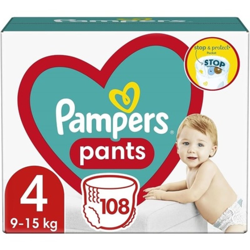 Pampers Pants Boy/Girl 4 108 pc(s)
