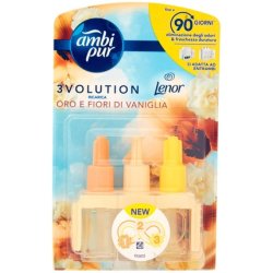 Ambi Pur 3volution Gold And Vanilla Flowers, Refill Pack For Rooms With
