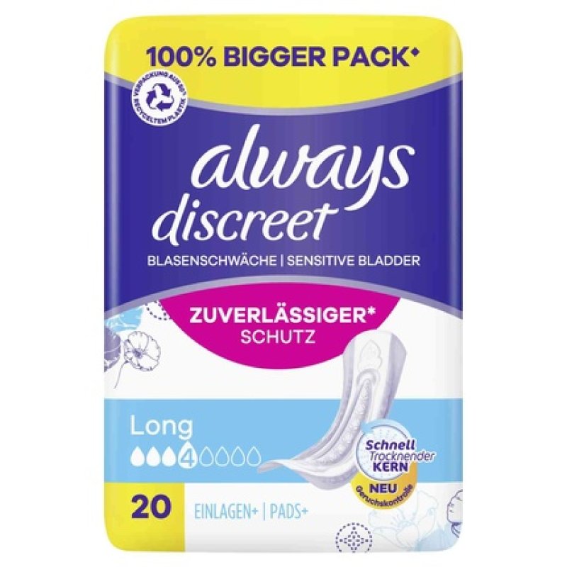 Always Discreet Long 20 - Incontinence Pads