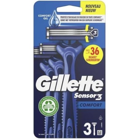 Gillette Sensor3 Comfort Disposable Shaver for Men