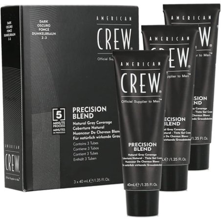 American Crew Classic Precision Blend 2-3 Dark 40ml Grey - Pack of 3