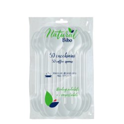 BIBO 8008570696304 Cuillère jetable Cuillère à café jetable Plastique Blanc 50 pièce(s)