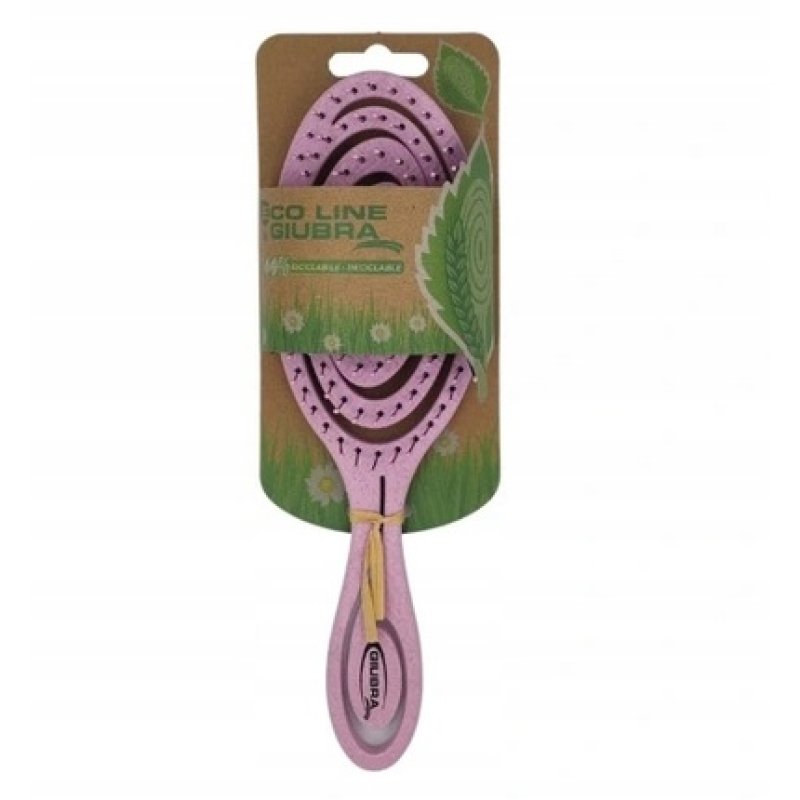 Giubra Ecoline Skeleton Fingerbrush Detangling Brush Lily