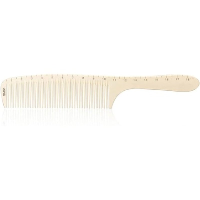 Xanitalia Pro Handle Cutting Comb with Centimeter 19.5cm