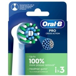 Oral-B Pro Cross Action Electric Toothbrush Heads 3 Pack