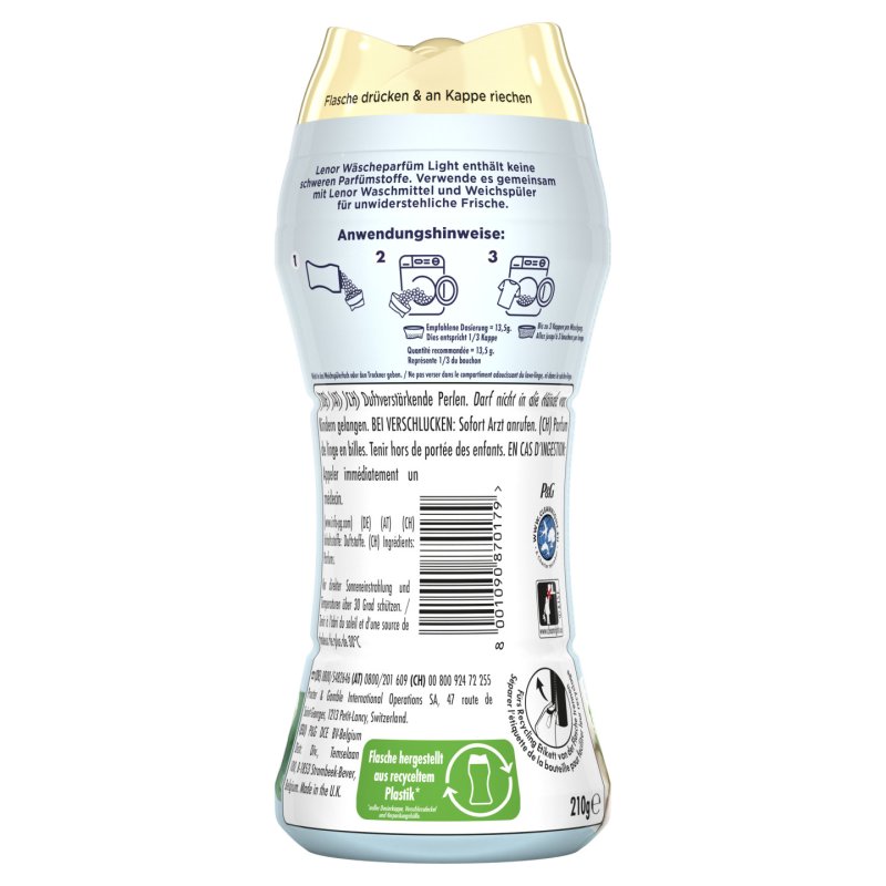 Lenor Light Laundry Perfume Fresh Cotton Blossom 160g for Mild Freshness