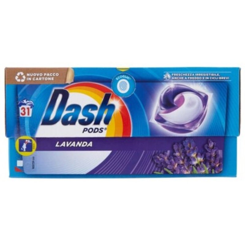 Dash Pods Ecodosi Laundry Detergent Lavender 31pcs
