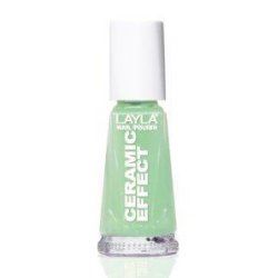 Layla Cosmetics Smalto Layla Ceramic Effect nail polish 10 ml Green Gloss