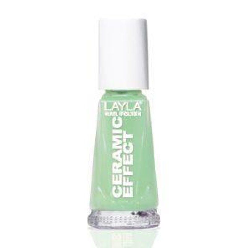 Layla Cosmetics Smalto Layla Ceramic Effect nail polish 10 ml Green Gloss